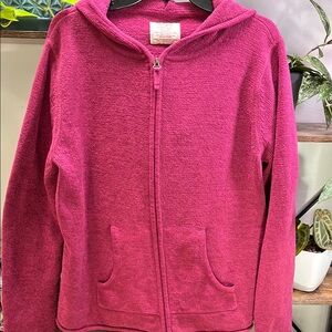 Life Is Good Pink Fleece Hoodie Sweatshirt